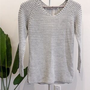 Aeropostale Light Gray Scoop Neck Sweater